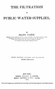 The filtration of public water-supplies
Third edition, revised and enlarged.