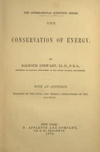 The conservation of energy book cover