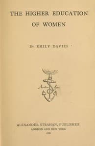 The higher education of women book cover