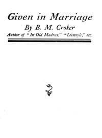 Given in Marriage book cover