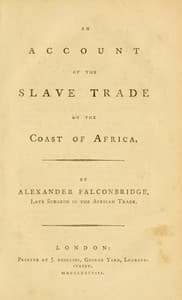 An account of the slave trade on the coast of Africa