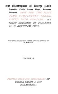 Les beaux messieurs de Bois-Doré Vol. 2 (of 2)