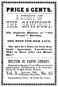A story of the sawdust: The pathetic history of "Old Props'" darling book cover