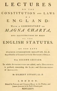 Lectures on the constitution and laws of England
With a commentary on Magna Charta, and illustrations of many of the English statutes