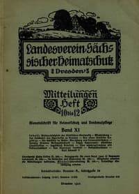 Landesverein Sächsischer Heimatschutz — Mitteilungen Band XI, Heft 10-12 book cover