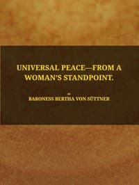 Universal peace—from a woman's standpoint