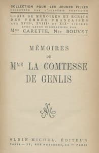 Mémoires de Mme la Comtesse de Genlis