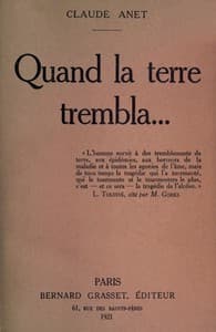 Quand la terre trembla