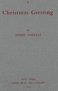 A Christmas greeting book cover