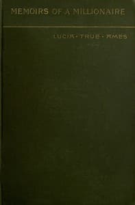 Memoirs of a millionaire book cover