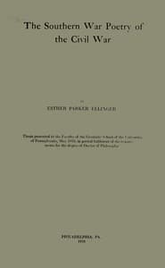 The Southern war poetry of the Civil War