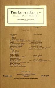 The Little Review, April 1916 (Vol. 3, No. 2) book cover