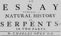 An essay towards a natural history of serpents