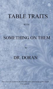 Table traits, with something on them book cover