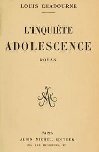 L'inquiète adolescence