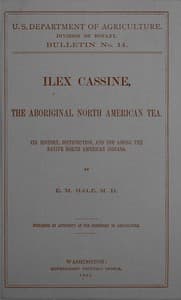 Ilex cassine, the aboriginal North American tea
