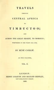Travels through Central Africa to Timbuctoo; and across the Great Desert, to Morocco, performed in the years 1824-1828, Vol. 2 (of 2)