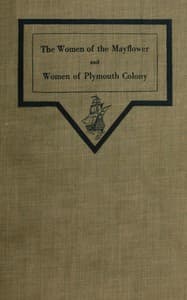 The women of the Mayflower and women of Plymouth colony book cover