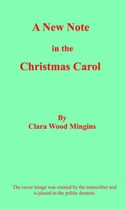 A new note in the Christmas Carol book cover