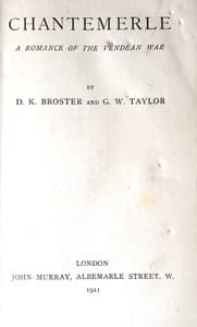 Chantemerle book cover