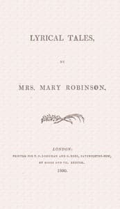 Lyrical tales book cover