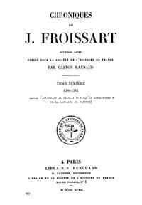 Chroniques de J. Froissart, tome 10/13