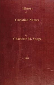 History of Christian names book cover