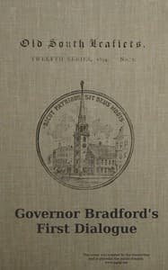 Governor Bradford's first dialogue