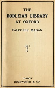 The Bodleian Library at Oxford book cover