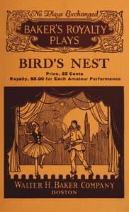Bird's nest, a fantasy in one act book cover