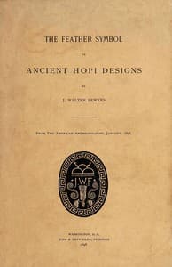 The feather symbol in ancient Hopi designs book cover