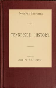 Dropped stitches in Tennessee history book cover