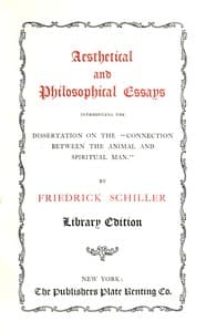 Aesthetical and philosophical essays