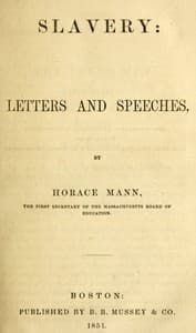 Slavery: letters and speeches