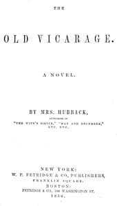 The old vicarage book cover