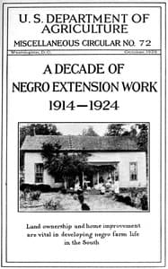 A decade of negro extension work, 1914-1924