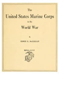 The United States Marine Corps in the World War
