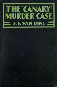 The "Canary" murder case book cover