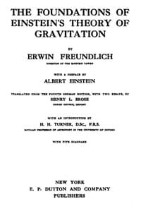 The foundations of Einstein's theory of gravitation book cover