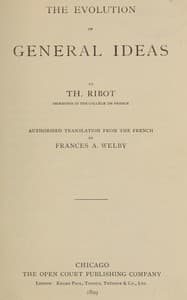 The evolution of general ideas book cover