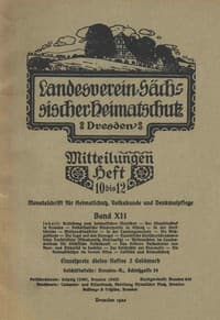Landesverein Sächsischer Heimatschutz — Mitteilungen Band XII, Heft 10-12 book cover