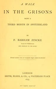 A walk in the Grisons book cover