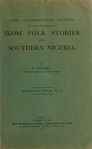 Ikom folk stories from Southern Nigeria book cover