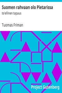 Suomen rahvaan olo Pietarissa book cover
