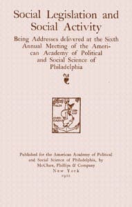 Social legislation and social activity