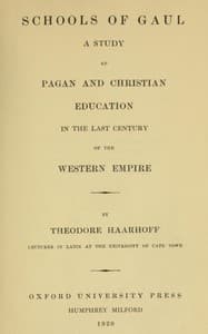 Schools of Gaul in the last century of the Western Empire