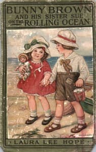 Bunny Brown and his sister Sue on the rolling ocean book cover