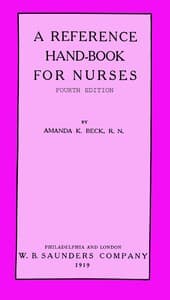 A reference hand-book for nurses