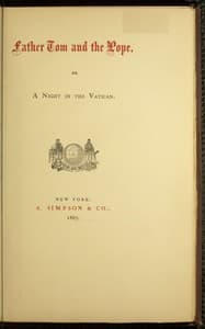 Father Tom and the Pope book cover