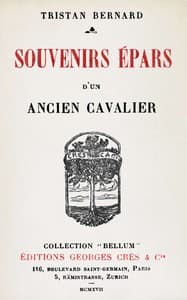 Souvenirs épars d'un ancien cavalier